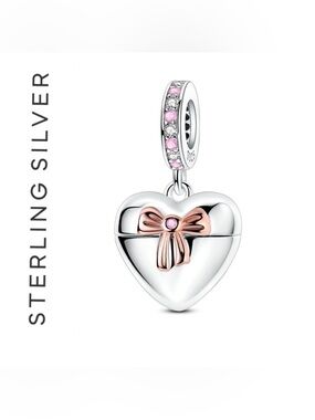 🌟 S925 Sterling Silver Reveal Your Love Heart Locket Charm
